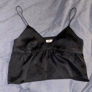 Little Moon Satin Lover Camisole - Black - Size XS - Aritzia